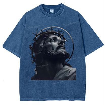 Jesus Snowflake Vintage Washed T-Shirt