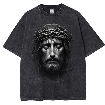 Jesus Snowflake Vintage Washed T-Shirt