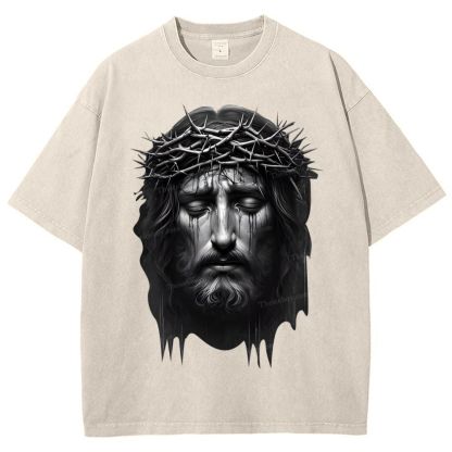 Jesus Snowflake Vintage Washed T-Shirt