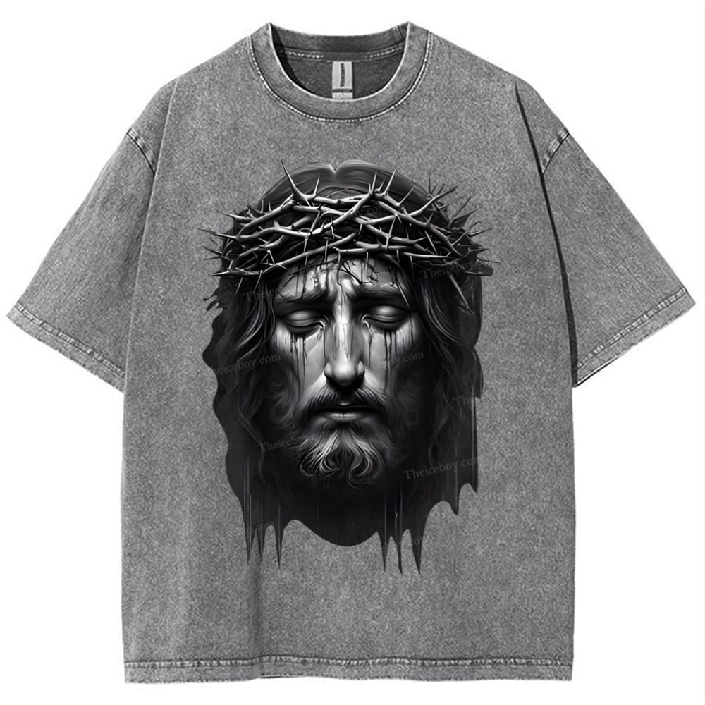 Jesus Snowflake Vintage Washed T-Shirt