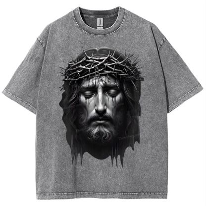 Jesus Snowflake Vintage Washed T-Shirt