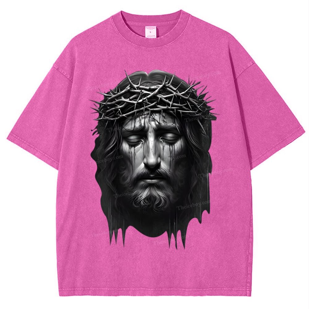 Jesus Snowflake Vintage Washed T-Shirt