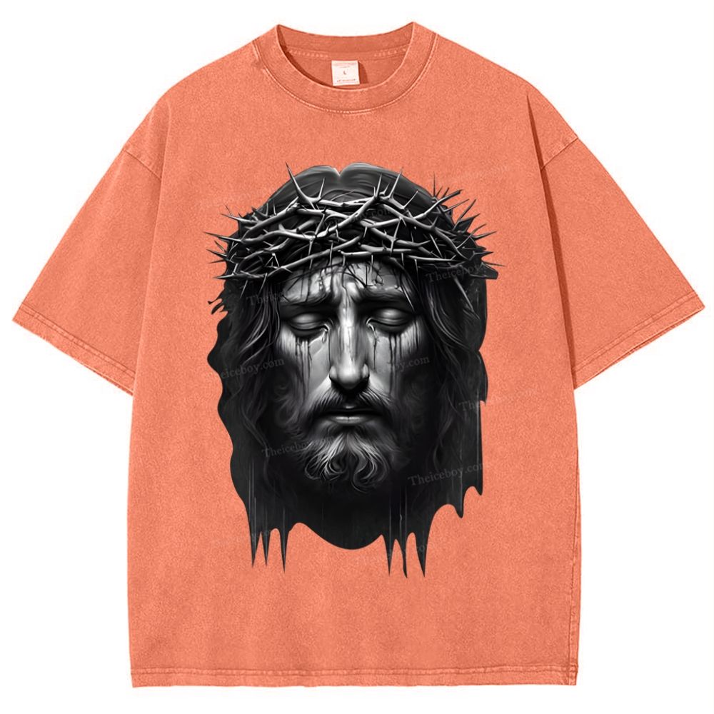Jesus Snowflake Vintage Washed T-Shirt