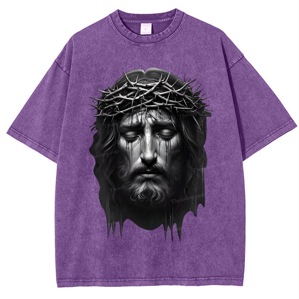 Jesus Snowflake Vintage Washed T-Shirt