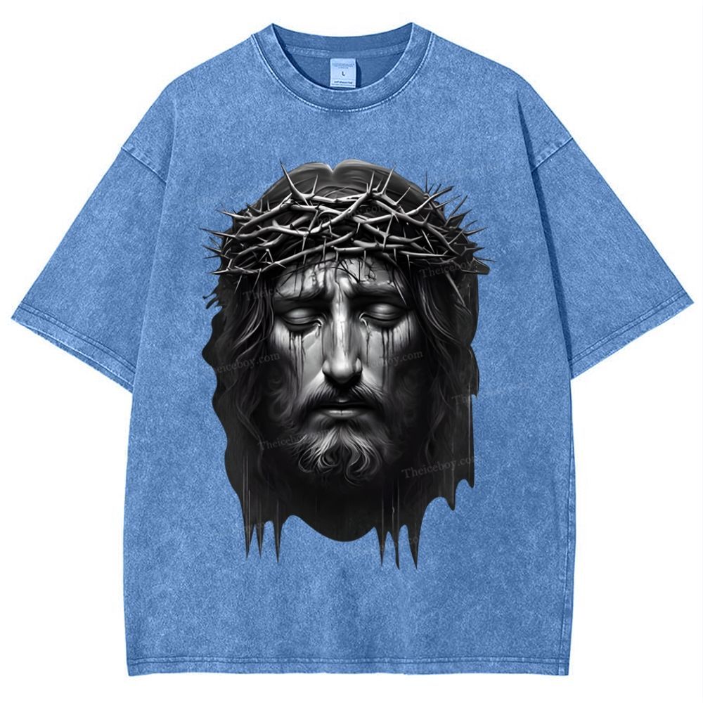 Jesus Snowflake Vintage Washed T-Shirt