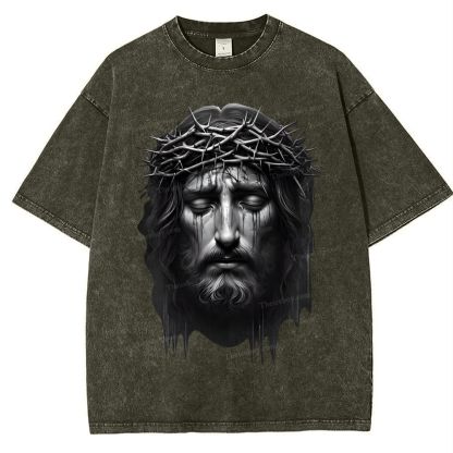 Jesus Snowflake Vintage Washed T-Shirt