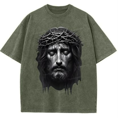 Jesus Snowflake Vintage Washed T-Shirt
