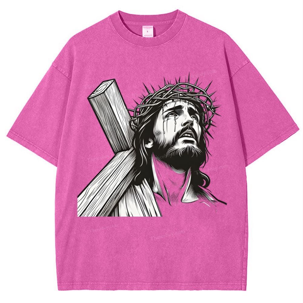 Way of the Cross Snowflake Vintage Washed T-Shirt