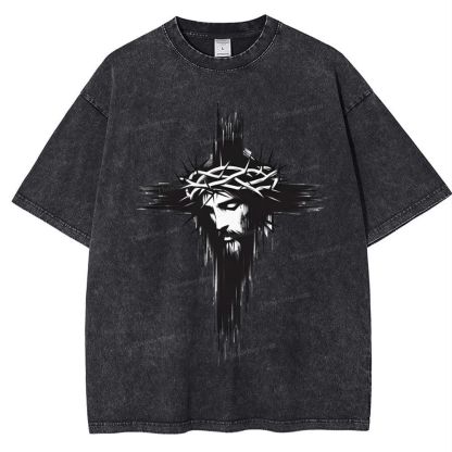 Way of the Cross  Snowflake Vintage Washed T-Shirt