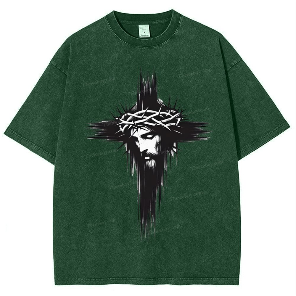 Way of the Cross  Snowflake Vintage Washed T-Shirt