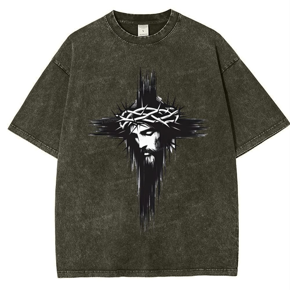 Way of the Cross  Snowflake Vintage Washed T-Shirt