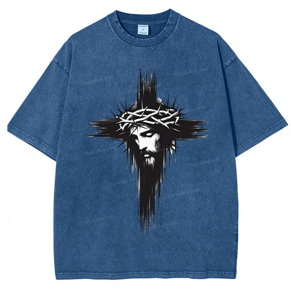 Way of the Cross  Snowflake Vintage Washed T-Shirt