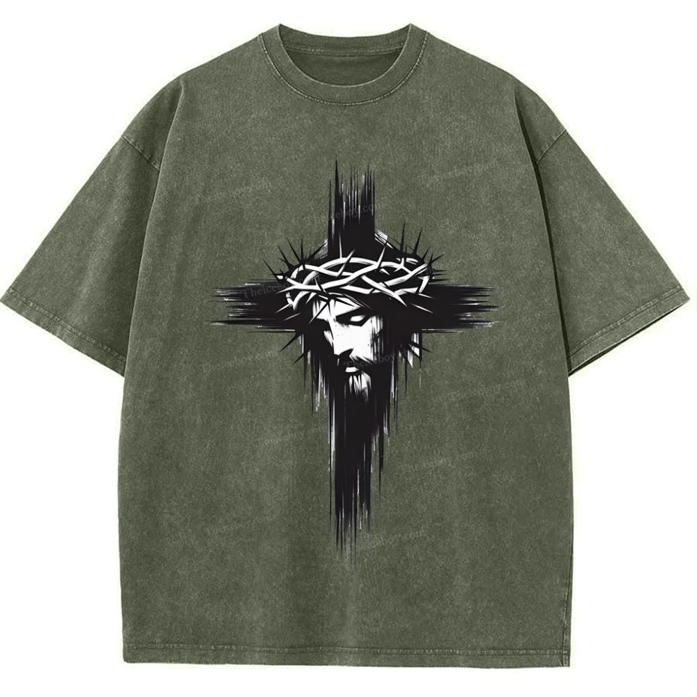 Way of the Cross  Snowflake Vintage Washed T-Shirt