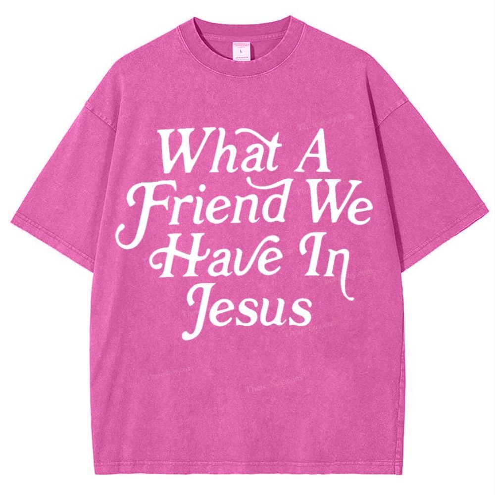 what a friend we have in jesus Snowflake Vintage Washed T-Shirt