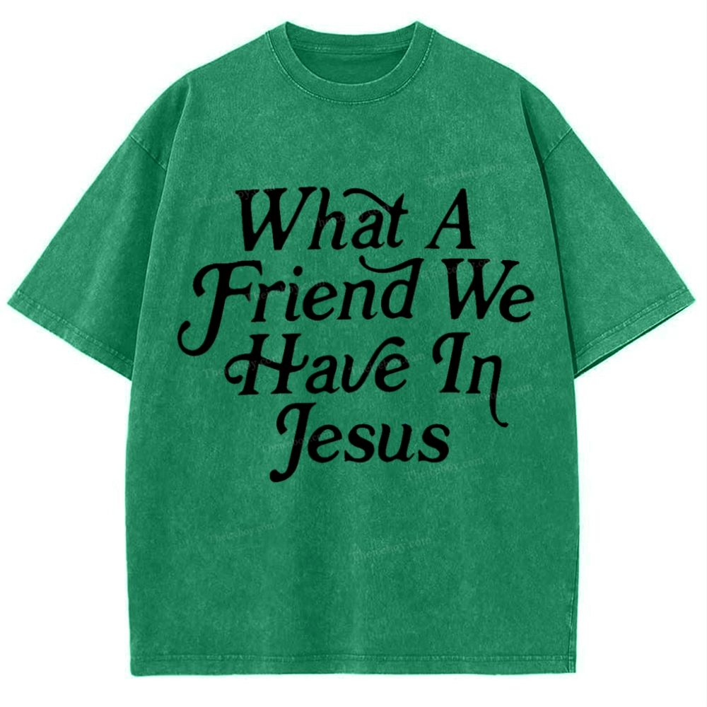 what a friend we have in jesus Snowflake Vintage Washed T-Shirt