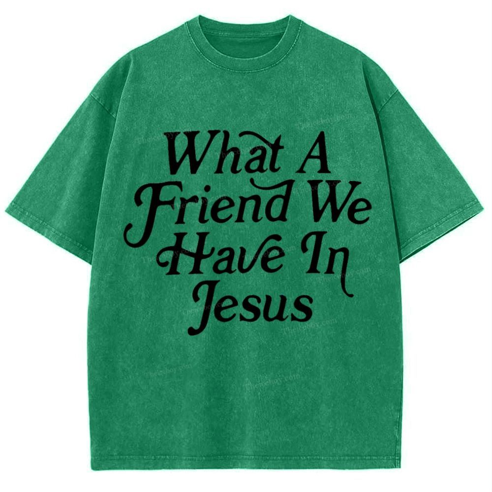 what a friend we have in jesus Snowflake Vintage Washed T-Shirt