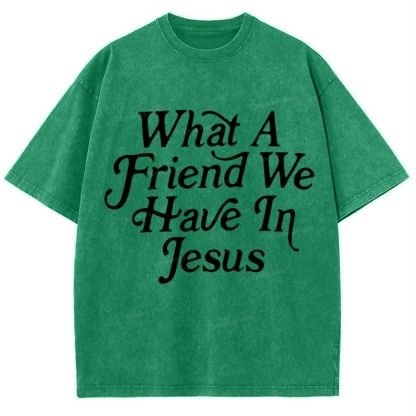 what a friend we have in jesus Snowflake Vintage Washed T-Shirt
