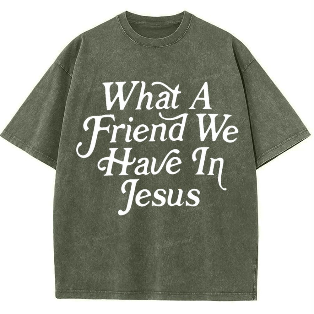 what a friend we have in jesus Snowflake Vintage Washed T-Shirt