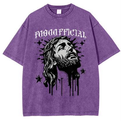 Do God Official Snowflake Vintage Washed T-Shirt