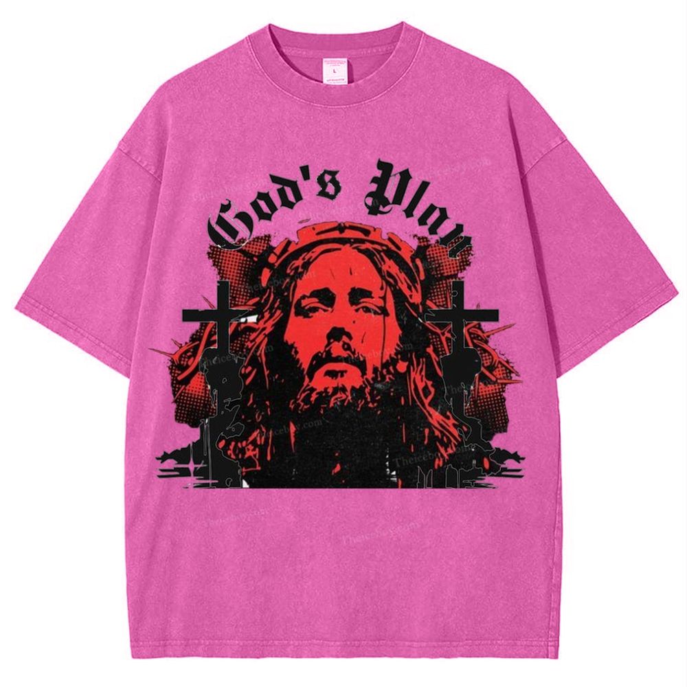 God's Plan Snowflake Vintage Washed T-Shirt