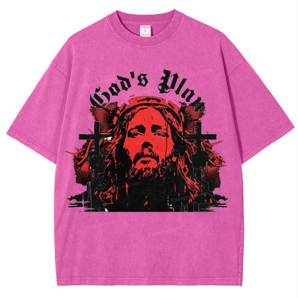 God's Plan Snowflake Vintage Washed T-Shirt