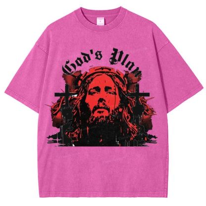 God's Plan Snowflake Vintage Washed T-Shirt