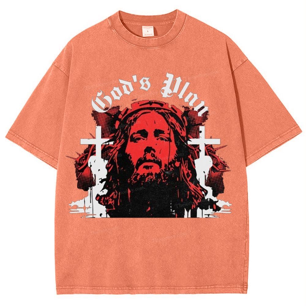 God's Plan Snowflake Vintage Washed T-Shirt