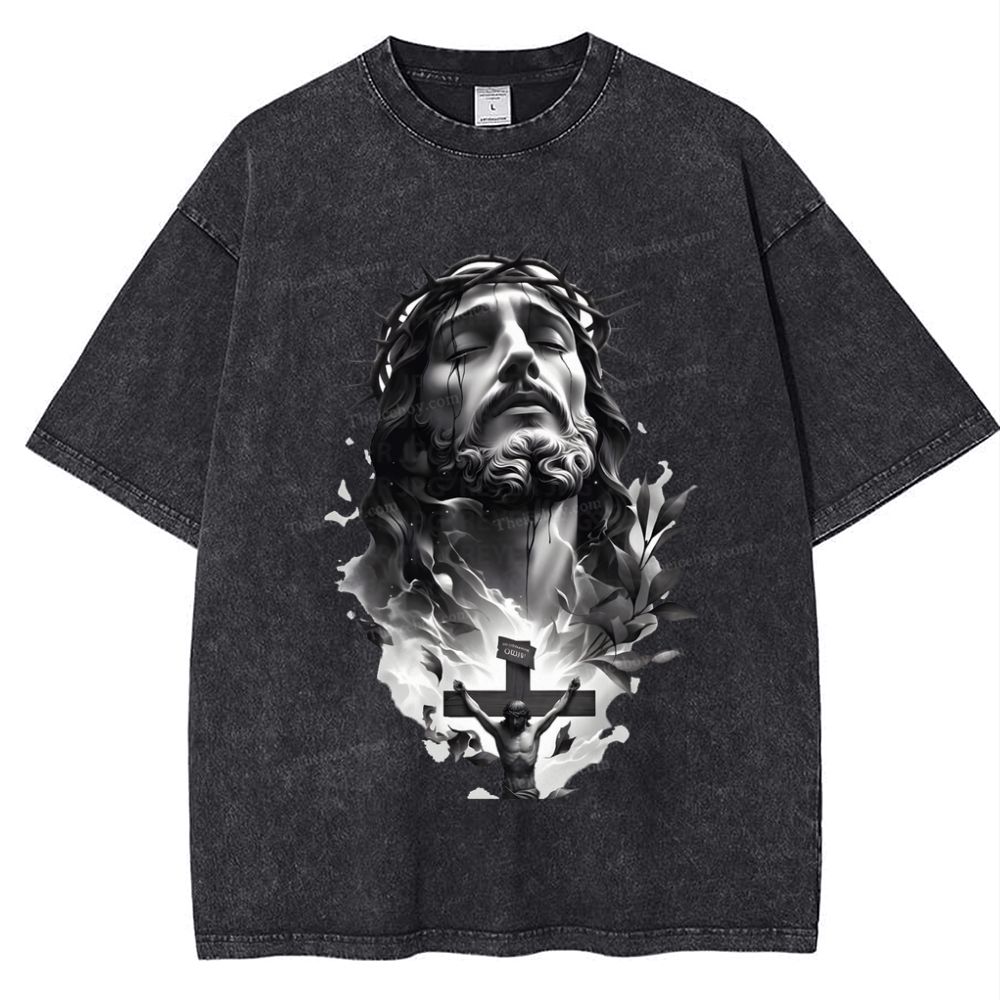 Way of the Cross Snowflake Vintage Washed T-Shirt