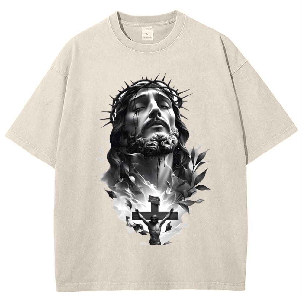 Way of the Cross Snowflake Vintage Washed T-Shirt