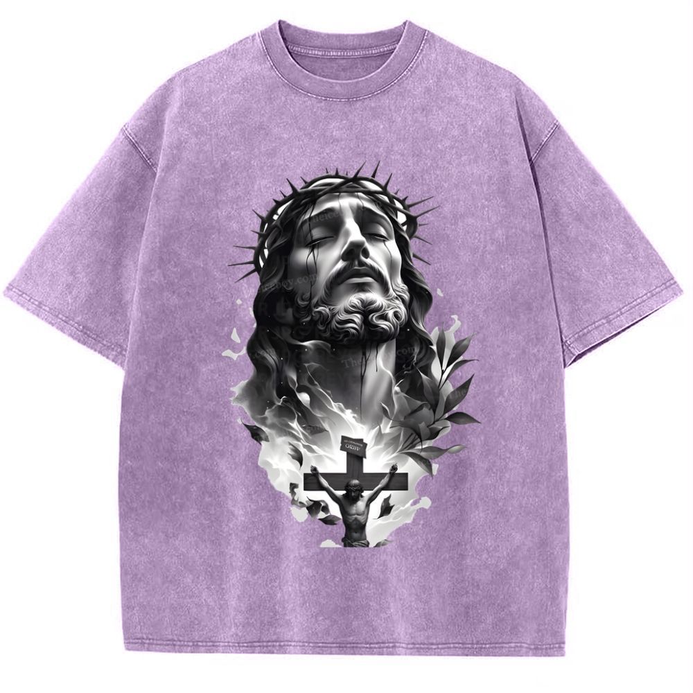 Way of the Cross Snowflake Vintage Washed T-Shirt