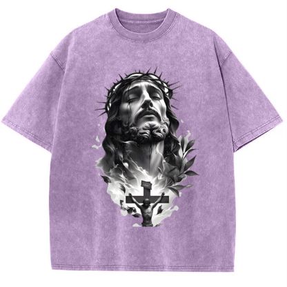 Way of the Cross Snowflake Vintage Washed T-Shirt