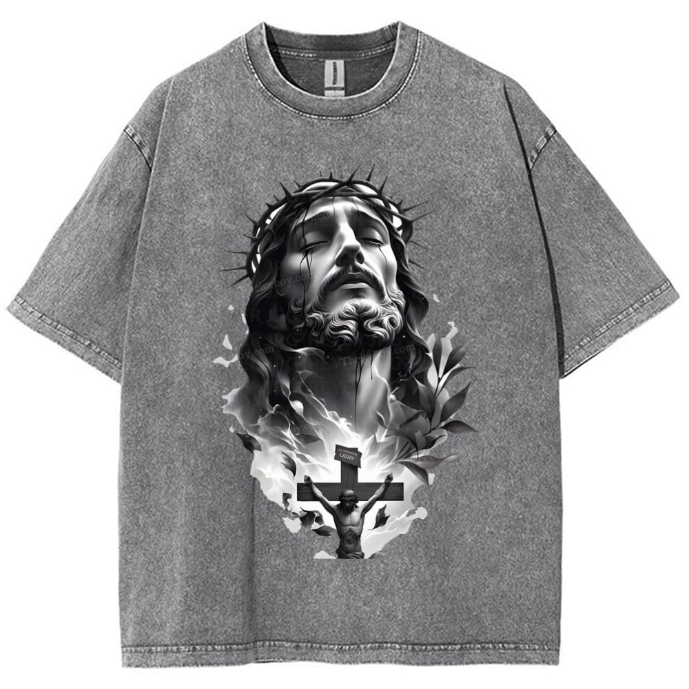 Way of the Cross Snowflake Vintage Washed T-Shirt