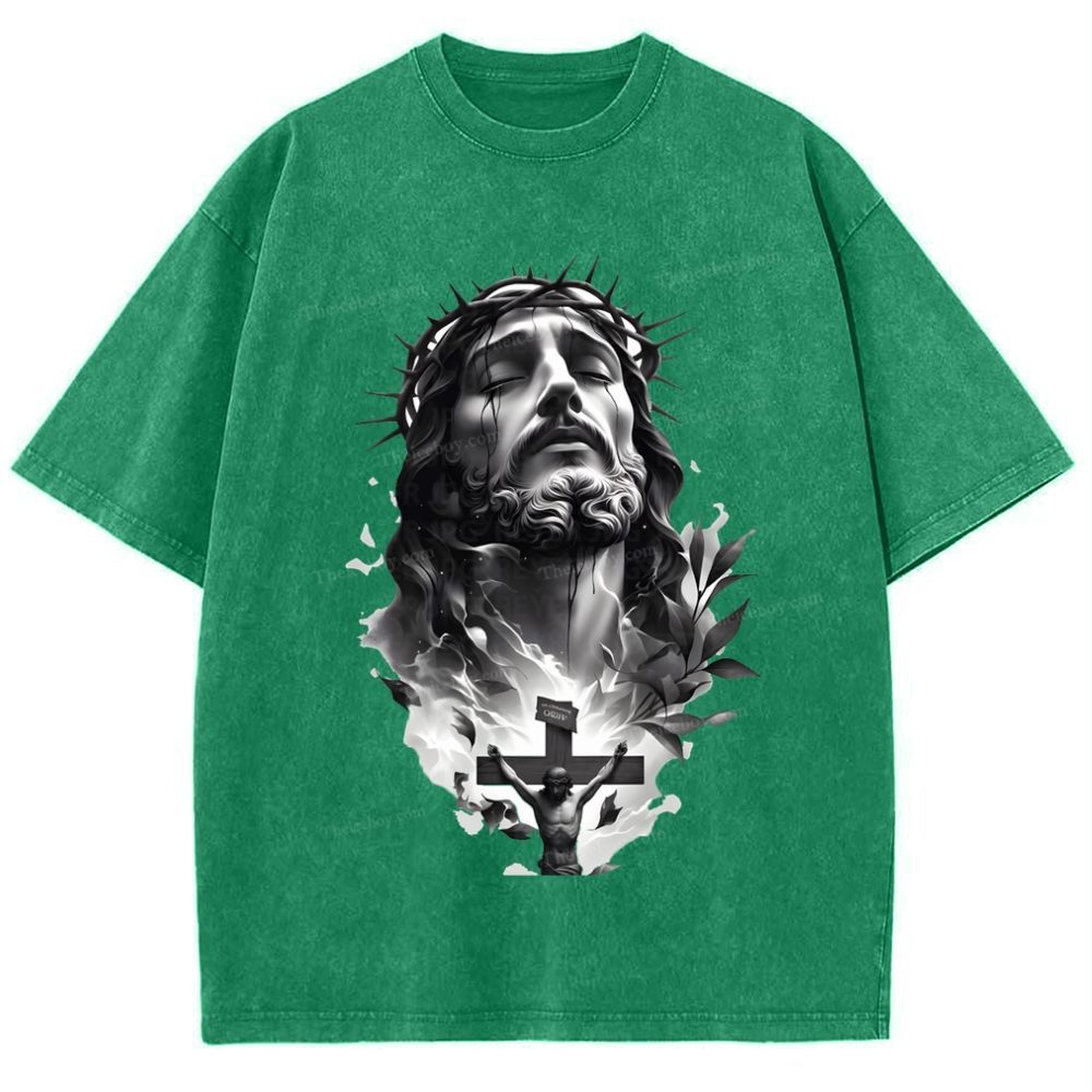 Way of the Cross Snowflake Vintage Washed T-Shirt