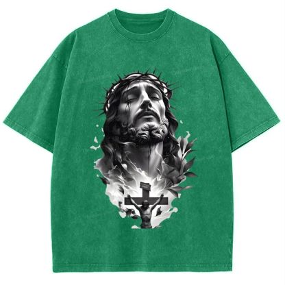 Way of the Cross Snowflake Vintage Washed T-Shirt