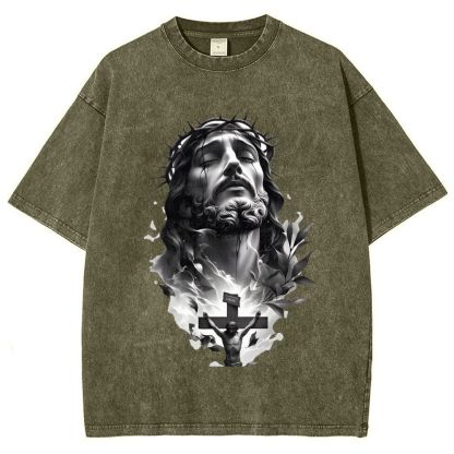 Way of the Cross Snowflake Vintage Washed T-Shirt
