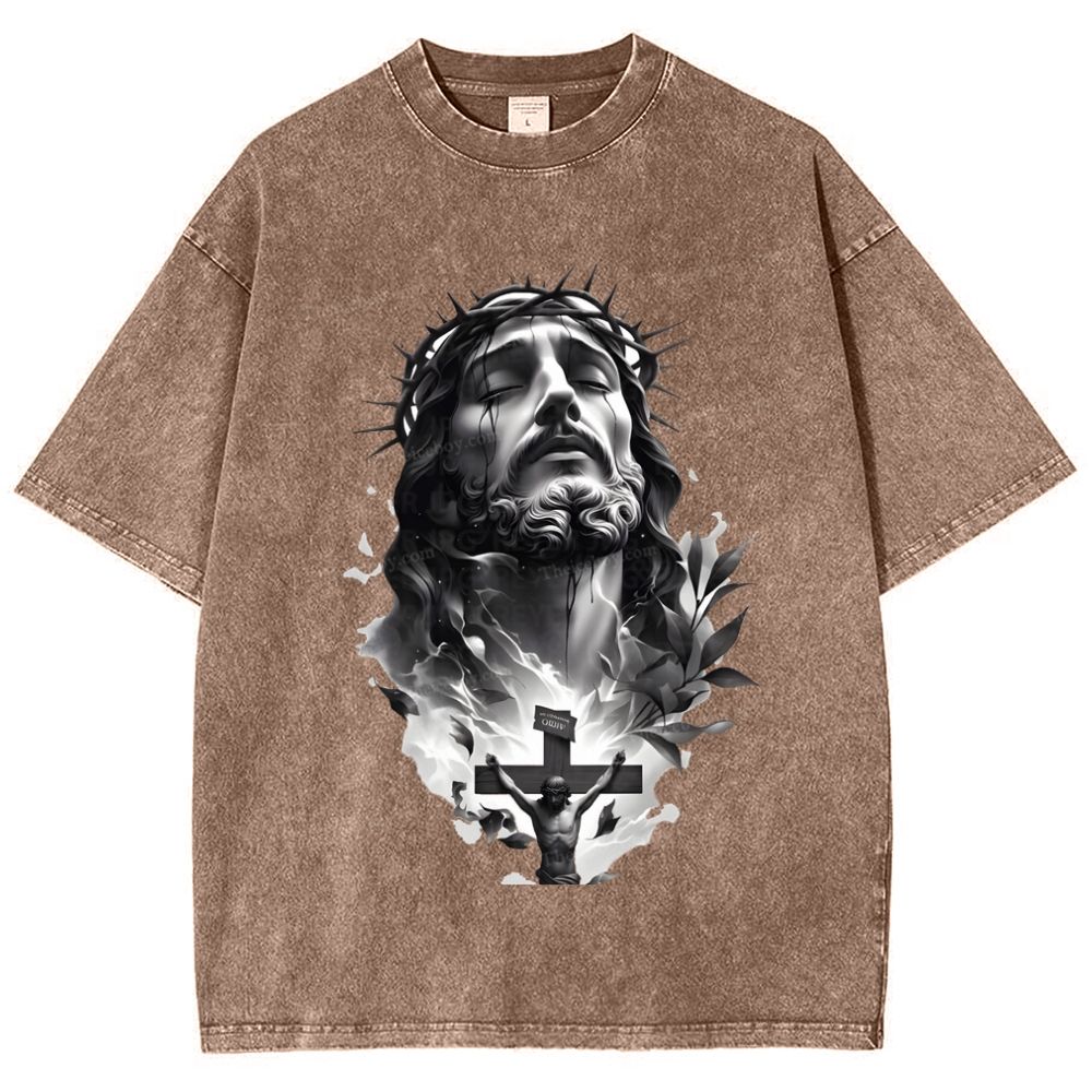 Way of the Cross Snowflake Vintage Washed T-Shirt