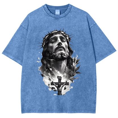 Way of the Cross Snowflake Vintage Washed T-Shirt