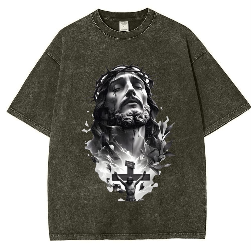 Way of the Cross Snowflake Vintage Washed T-Shirt