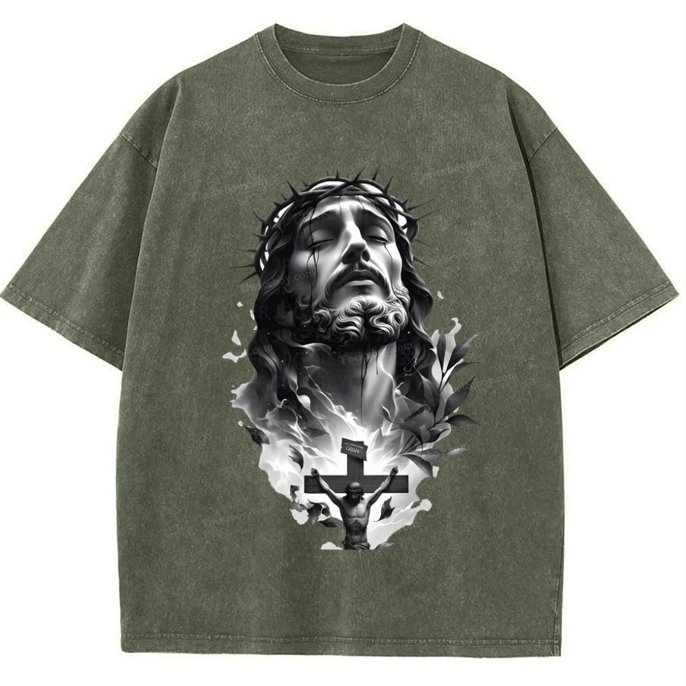 Way of the Cross Snowflake Vintage Washed T-Shirt