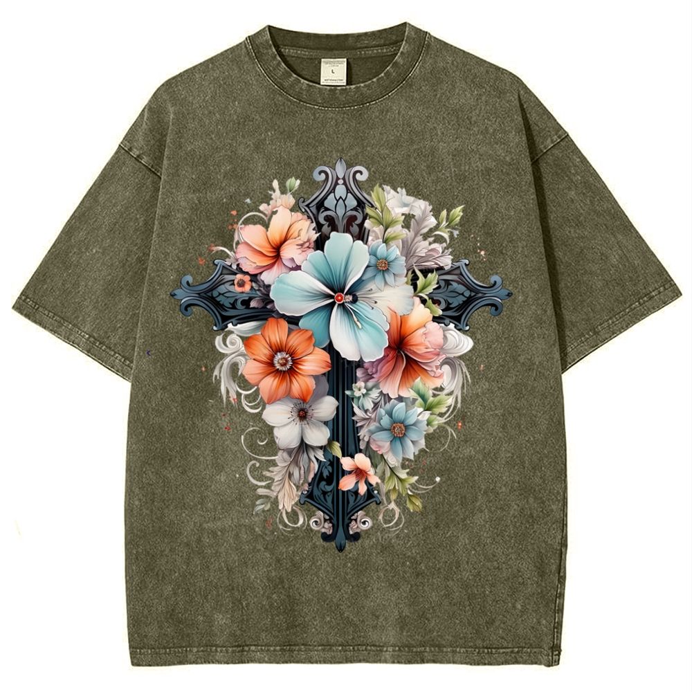 Holy and Pure Snowflake Vintage Washed T-Shirt