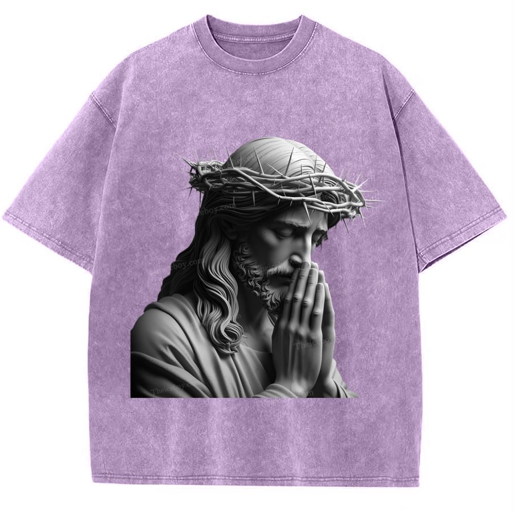 "Humility and obedience - Jesus' example Snowflake Vintage Washed T-Shirt
