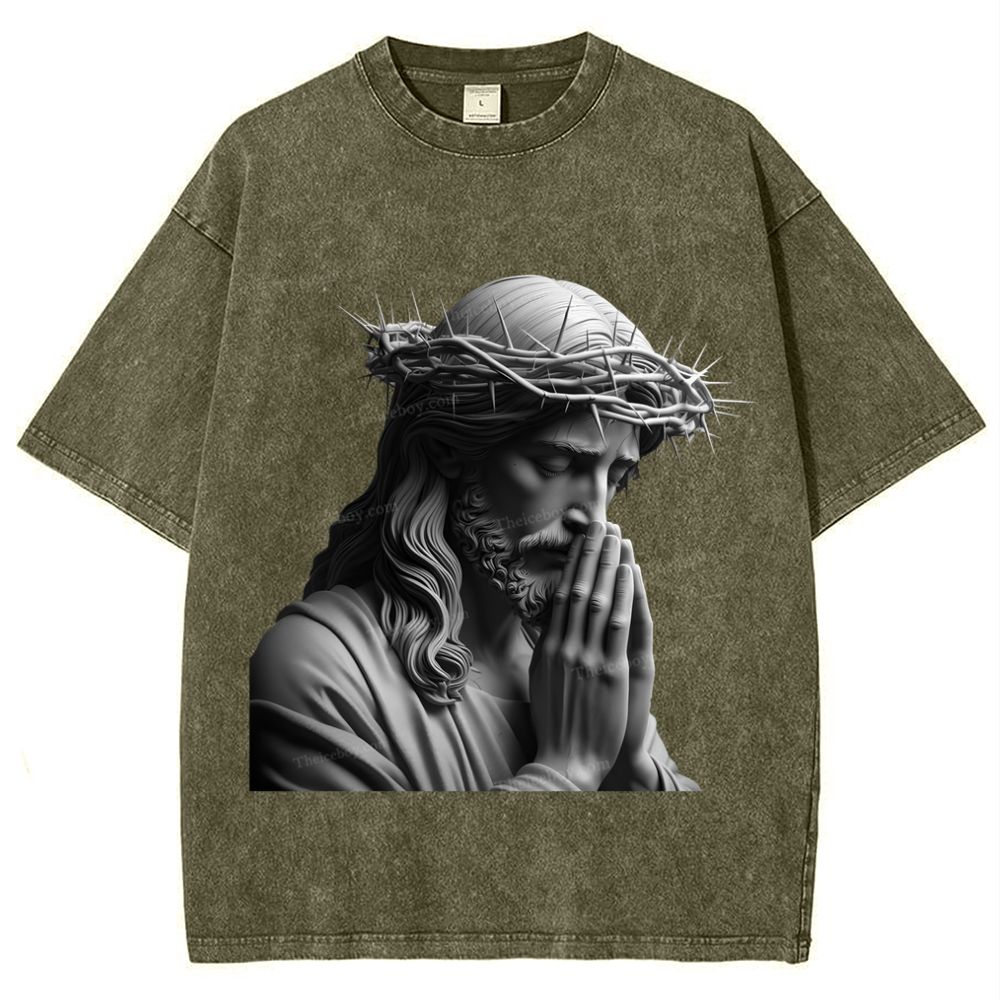 "Humility and obedience - Jesus' example Snowflake Vintage Washed T-Shirt