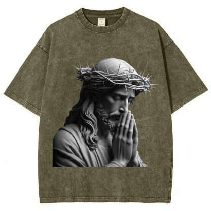 "Humility and obedience - Jesus' example Snowflake Vintage Washed T-Shirt