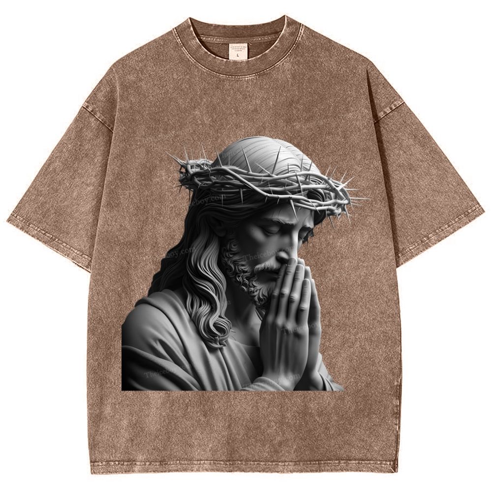 "Humility and obedience - Jesus' example Snowflake Vintage Washed T-Shirt