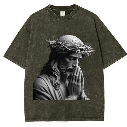 "Humility and obedience - Jesus' example Snowflake Vintage Washed T-Shirt