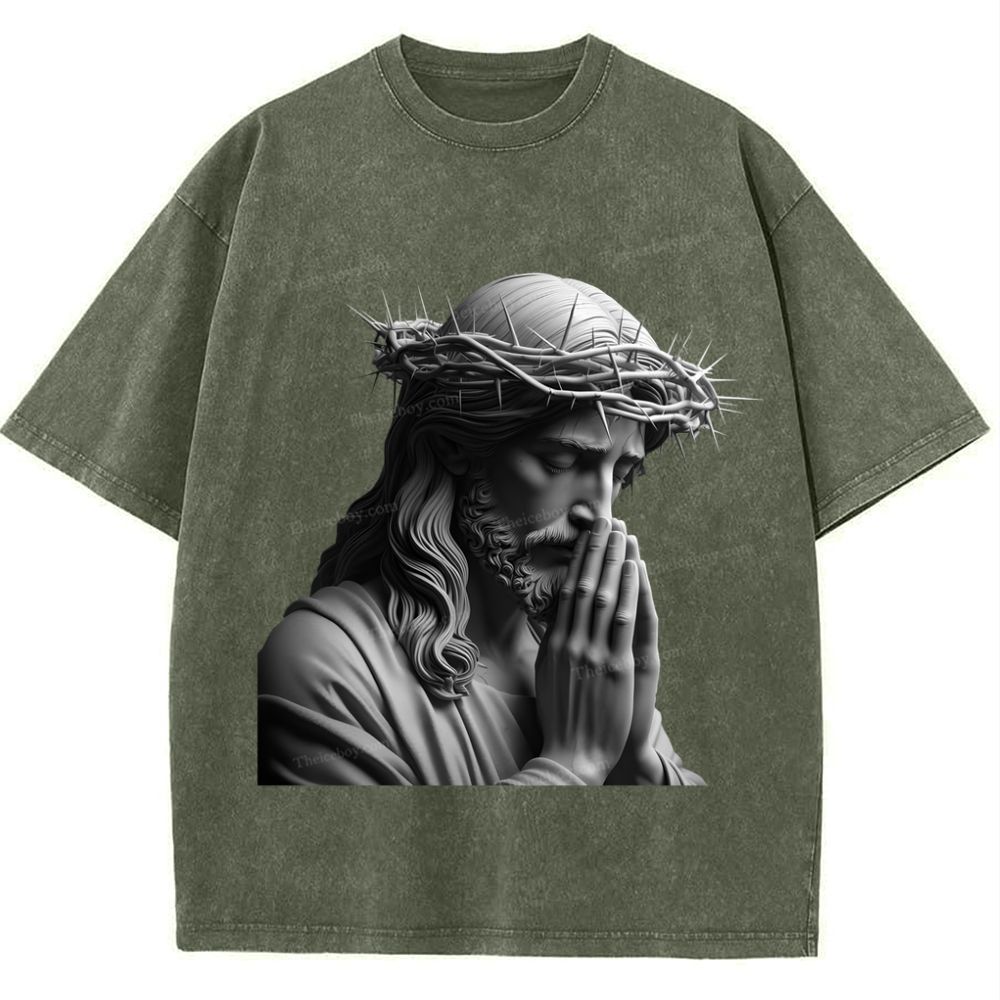 "Humility and obedience - Jesus' example Snowflake Vintage Washed T-Shirt