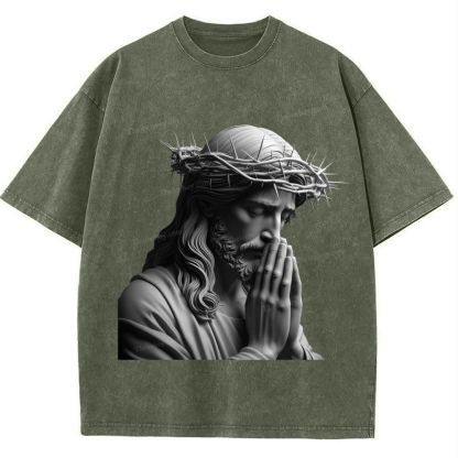 "Humility and obedience - Jesus' example Snowflake Vintage Washed T-Shirt