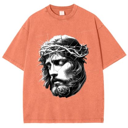 "The Transmission of Love - The Spirit of Jesus" Snowflake Vintage Washed T-Shirt