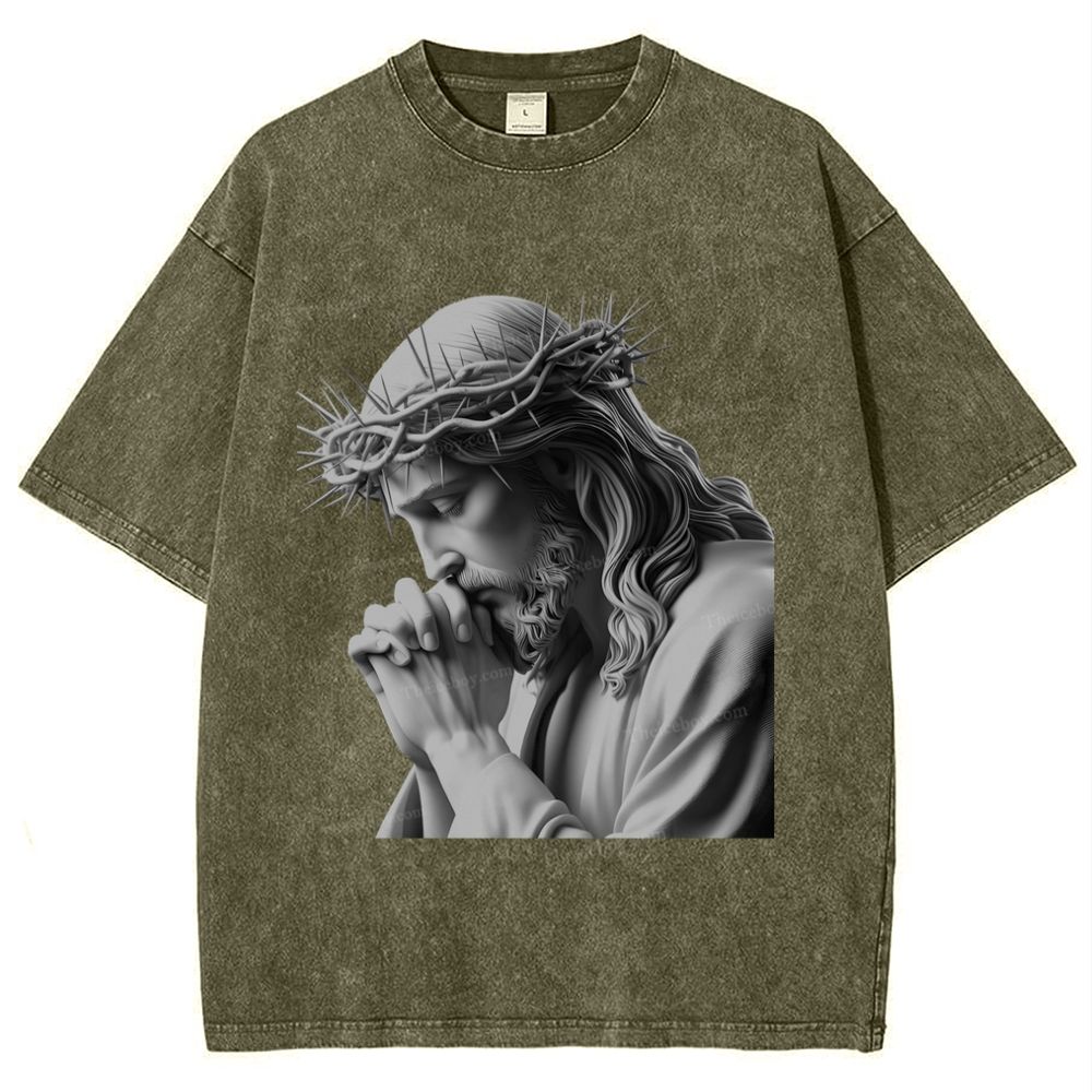 Endless Love - Jesus' Protection Snowflake Vintage Washed T-Shirt