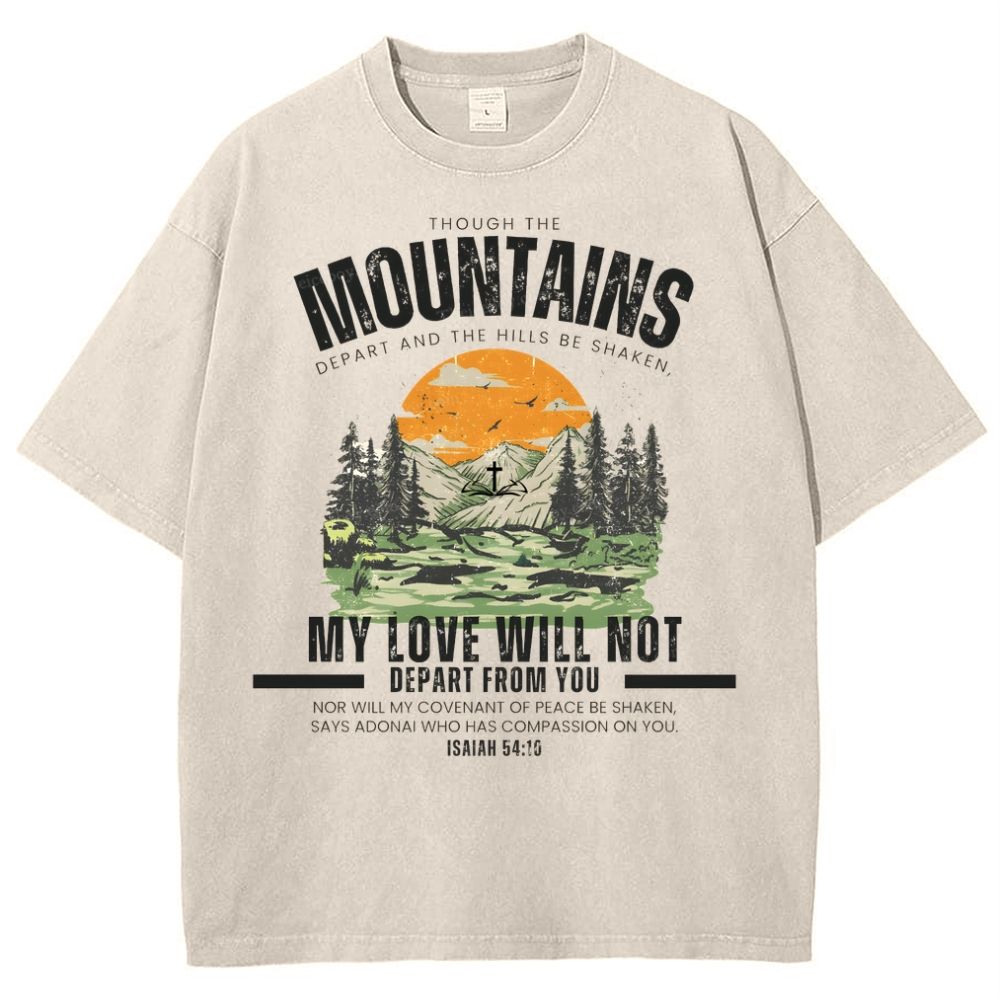 My Love Will Not Depart From You Snowflake Vintage Cotton T-Shirt